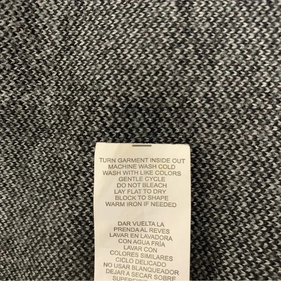 Kensie‎ Shaw Cardigan Woman One Size  Black Buffalo Plaid Open Fringe - Picture 9 of 10